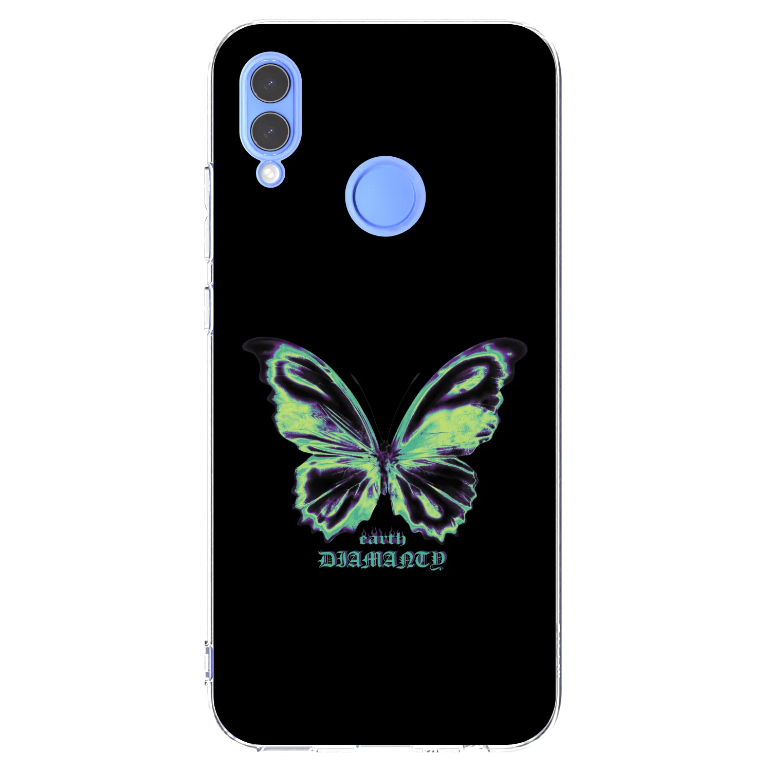 Picasee διαφανής θήκη σιλικόνης Honor 10 Lite - Diamanty Blue