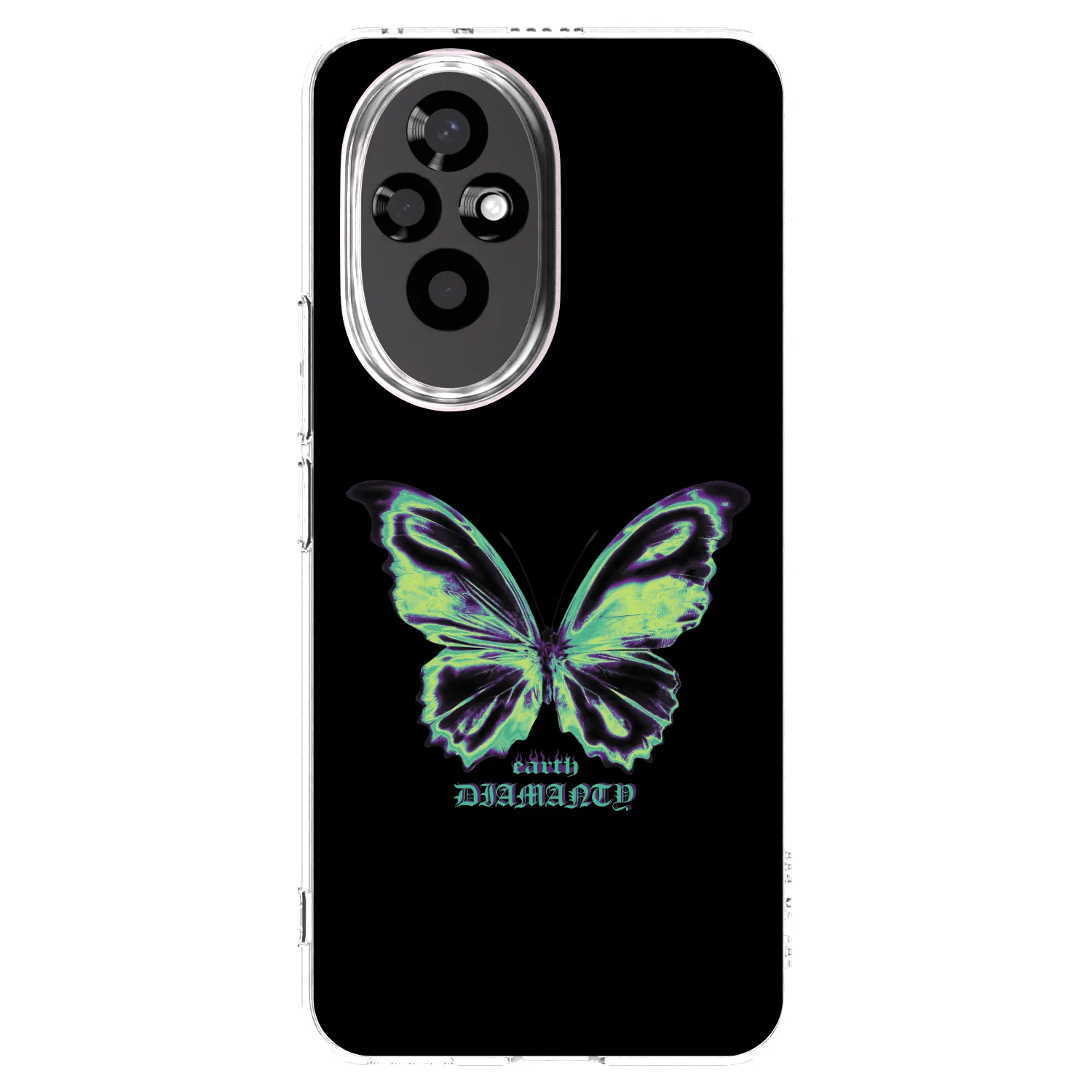 Picasee διαφανής θήκη σιλικόνης Honor 200 Pro 5G - Diamanty Blue