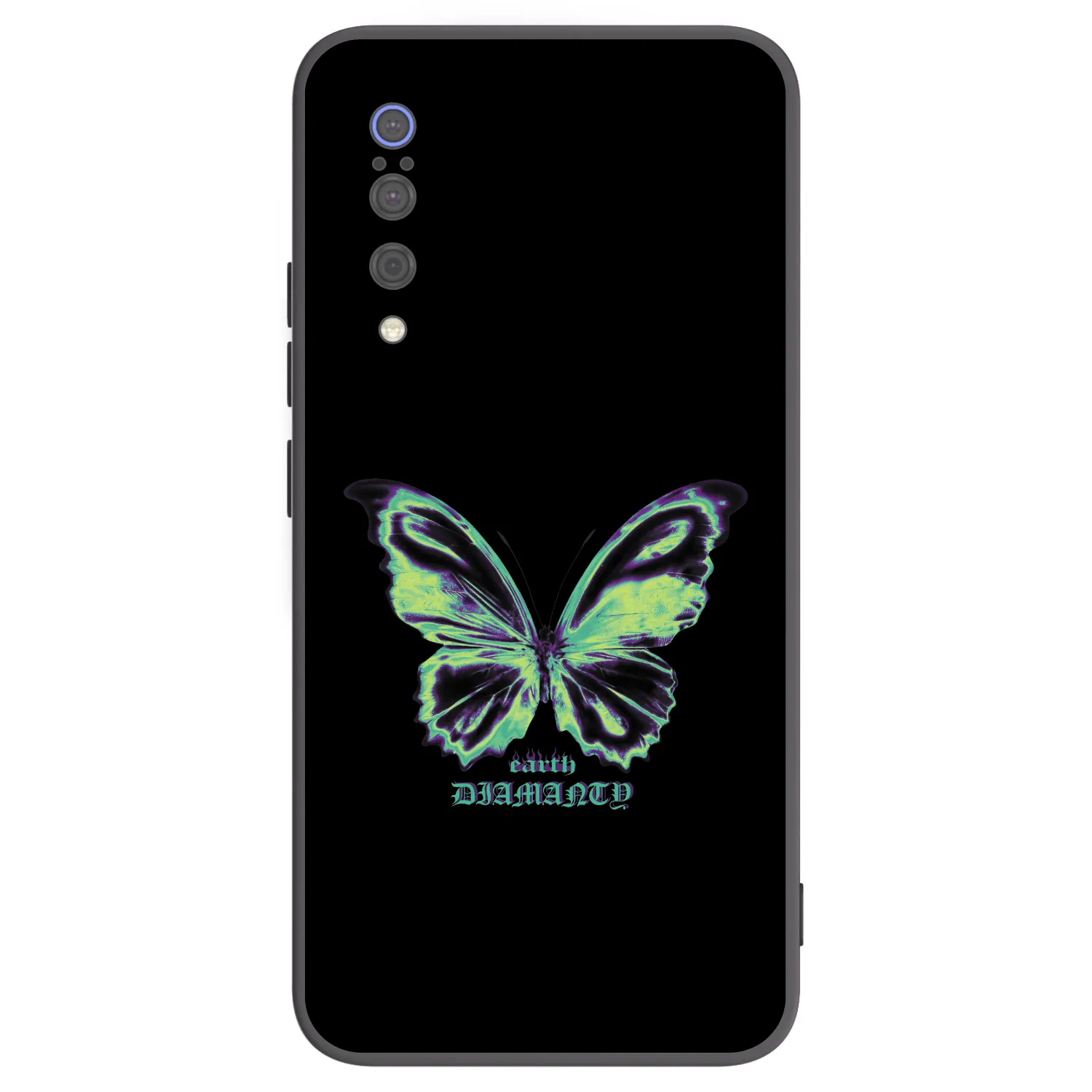 Picasee Μαύρη θήκη σιλικόνης για Xiaomi Mi 9 - Diamanty Blue