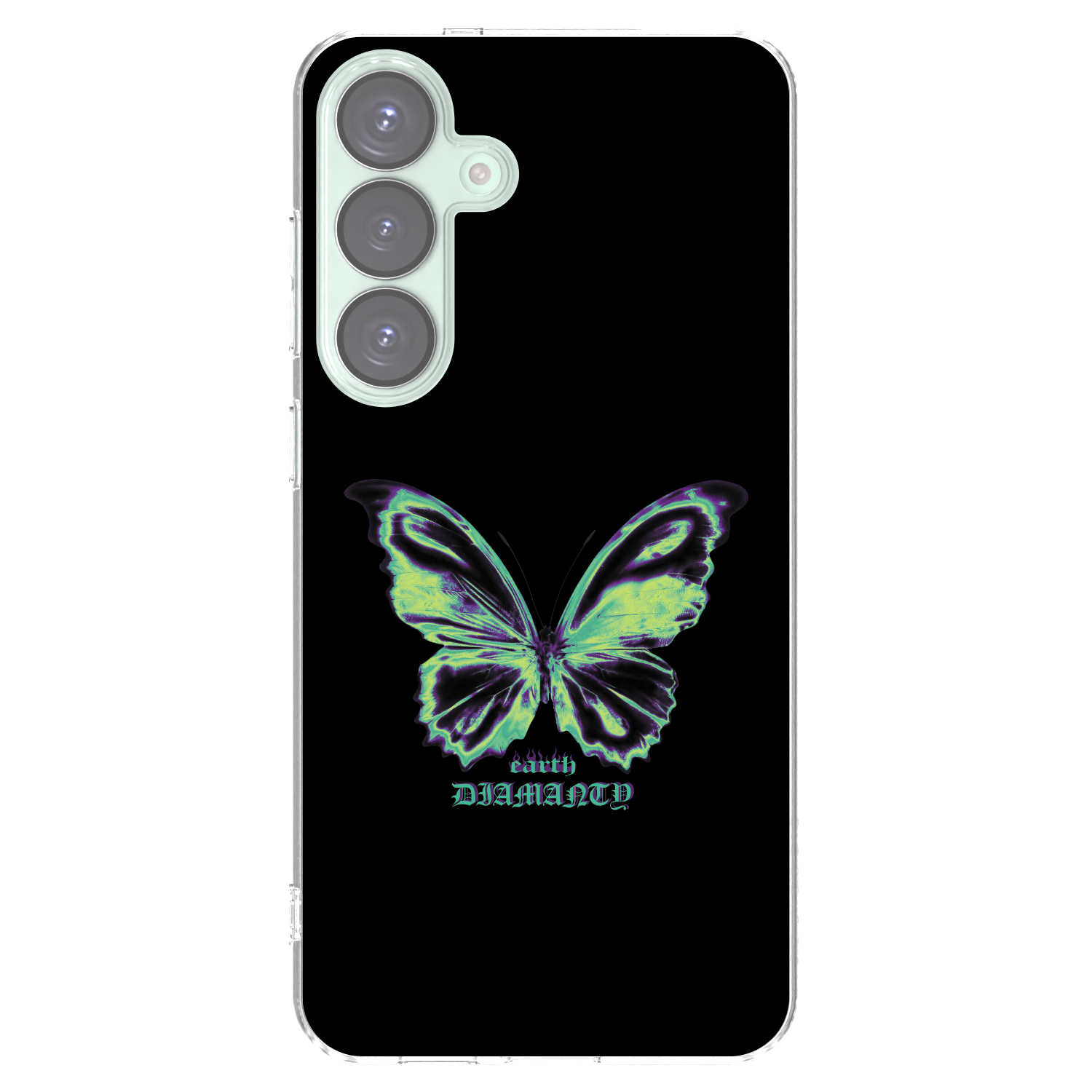 Picasee διαφανής θήκη σιλικόνης Samsung Galaxy S25+ 5G - Diamanty Blue