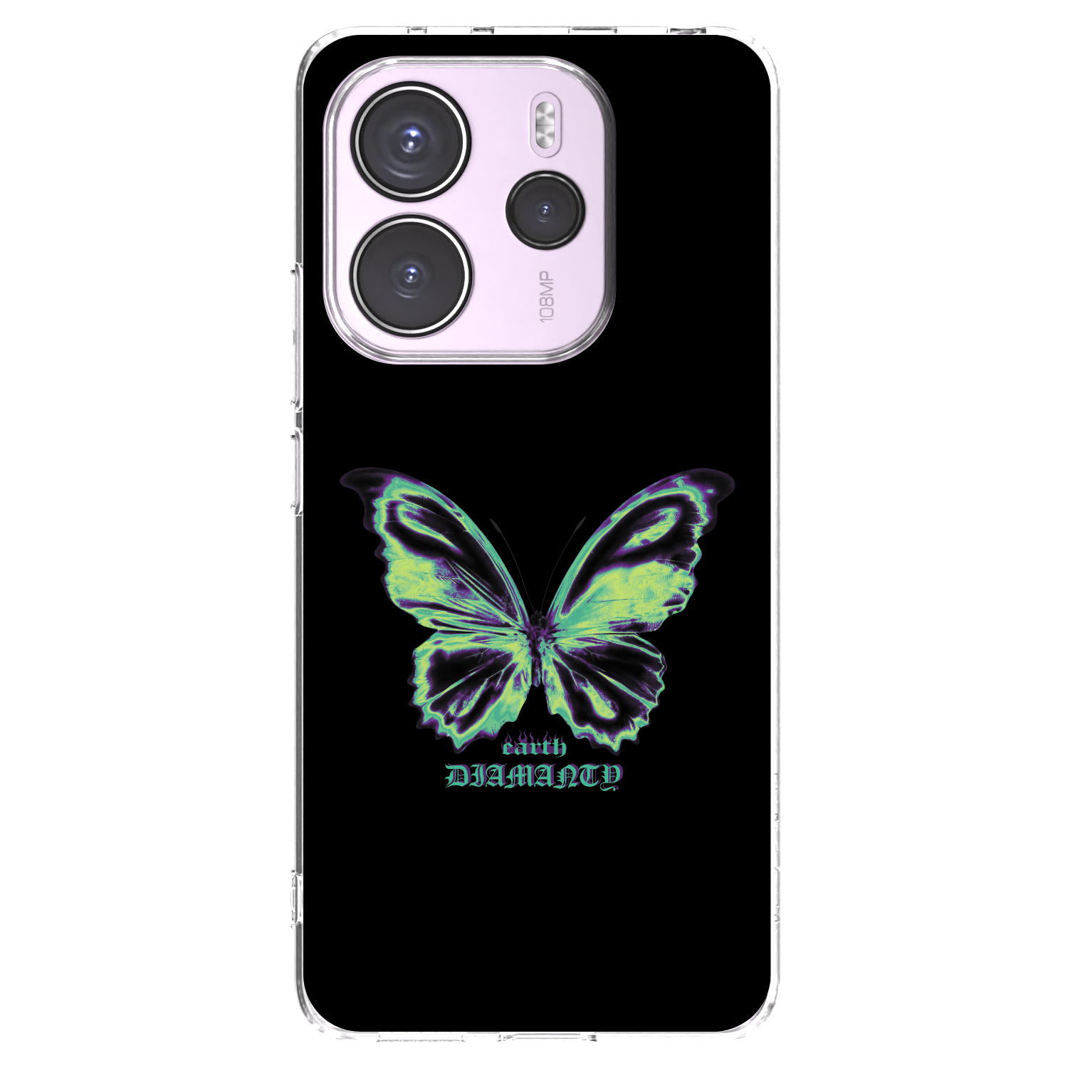 Picasee διαφανής θήκη σιλικόνης Xiaomi Redmi Note 14 4G - Diamanty Blue