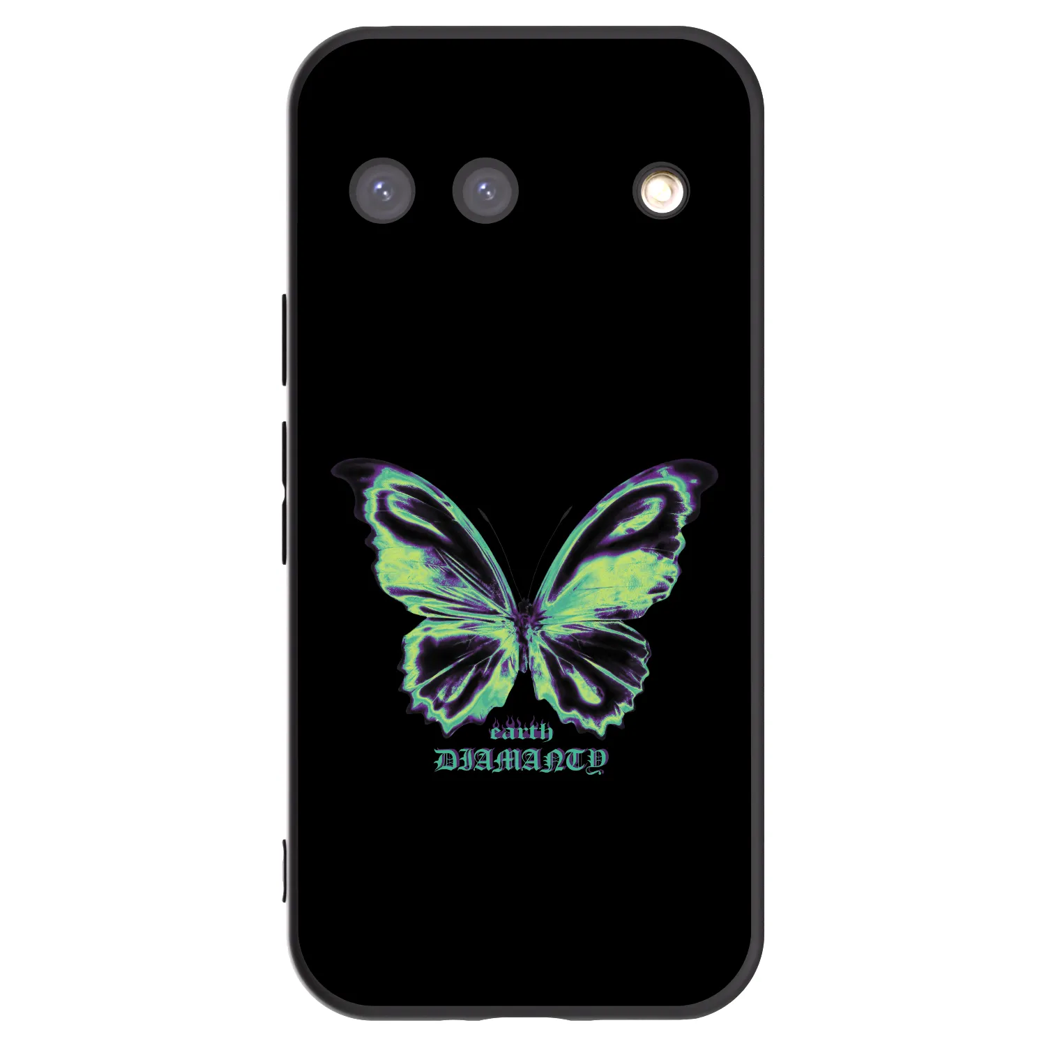 Picasee Μαύρη θήκη σιλικόνης για Google Pixel 9 - Diamanty Blue