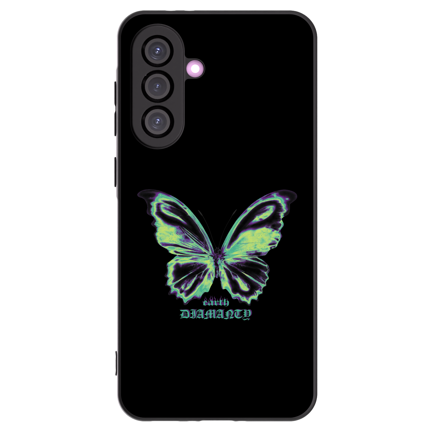 Picasee Μαύρη θήκη σιλικόνης για Samsung Galaxy A36 5G - Diamanty Blue