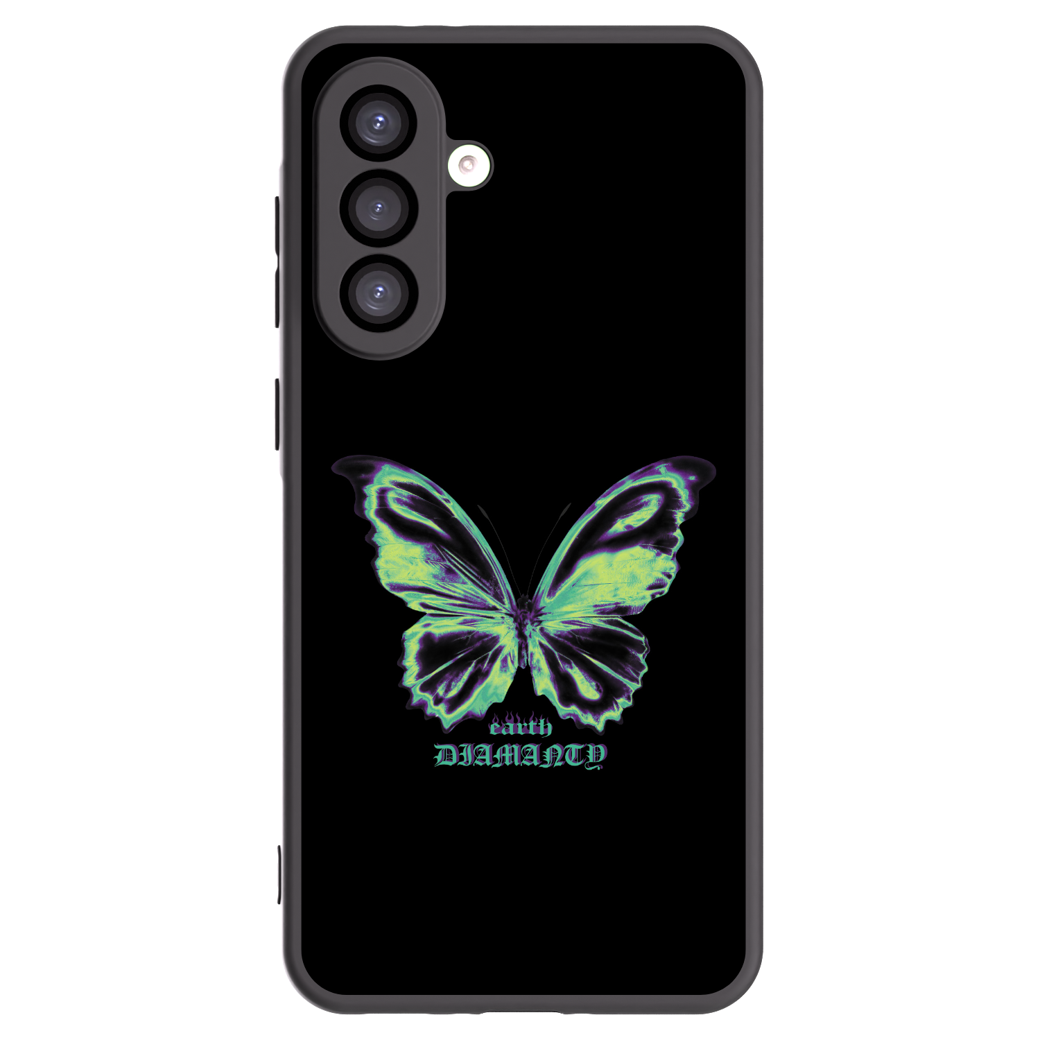 Picasee Μαύρη θήκη σιλικόνης για Samsung Galaxy A26 5G A266B - Diamanty Blue