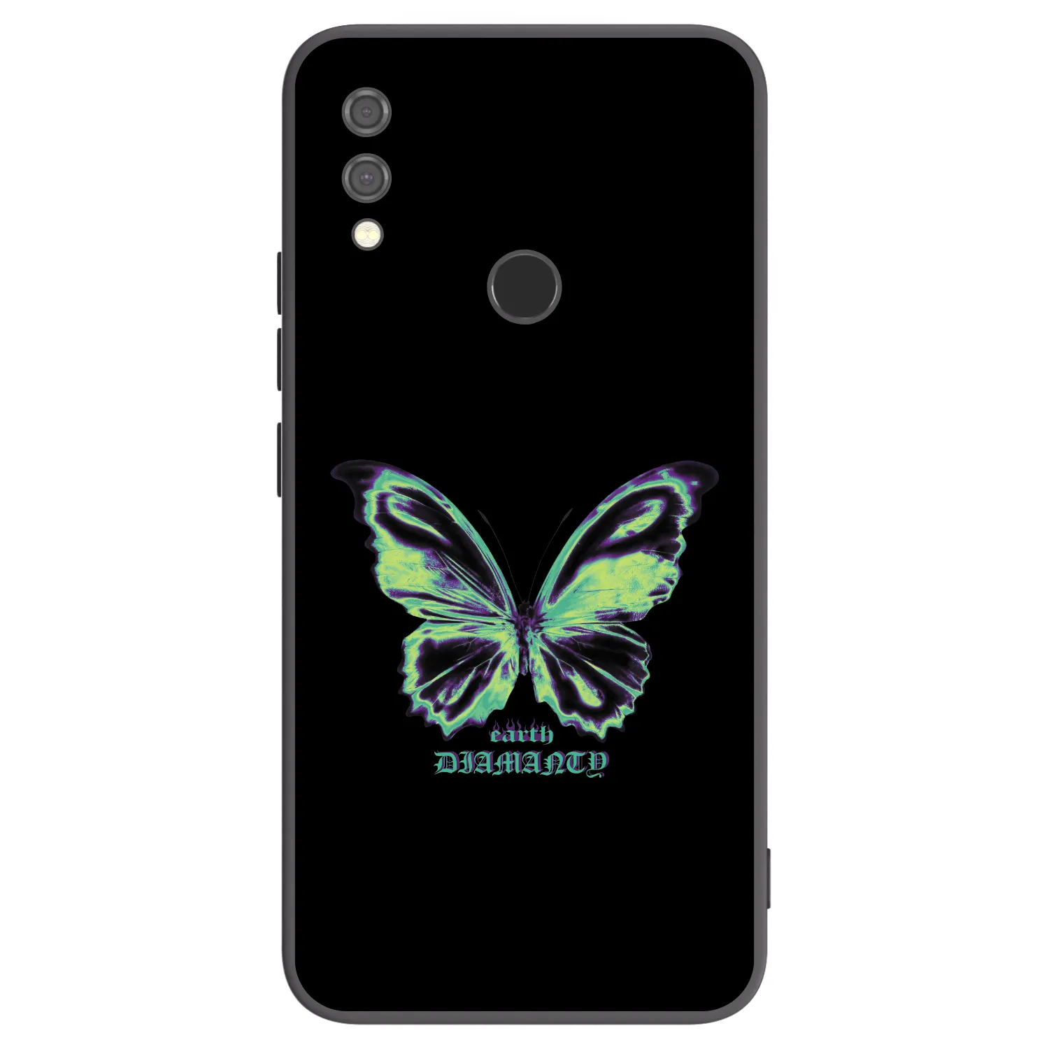 Picasee Μαύρη θήκη σιλικόνης για Xiaomi Redmi Note 7 - Diamanty Blue