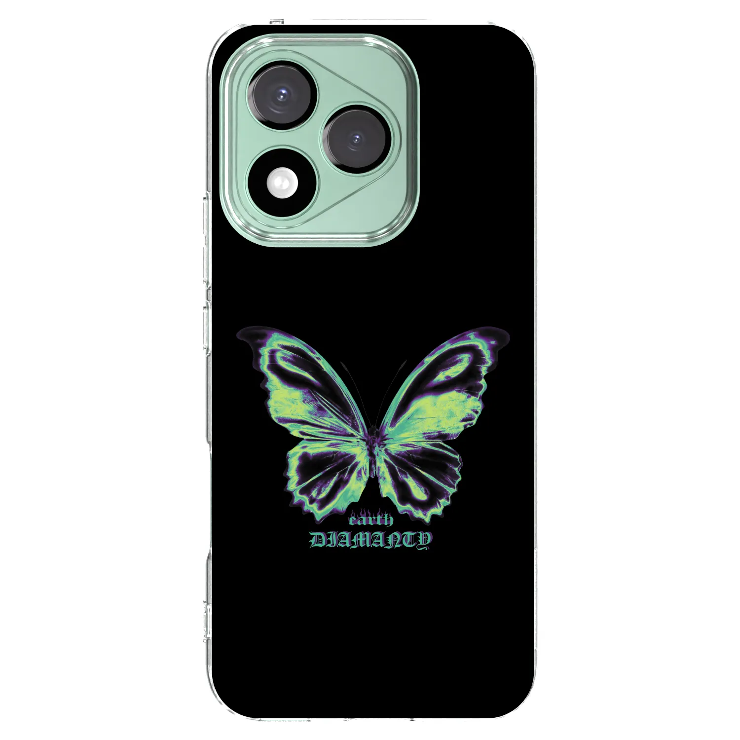 Picasee διαφανής θήκη σιλικόνης Honor 400 Lite 5G - Diamanty Blue