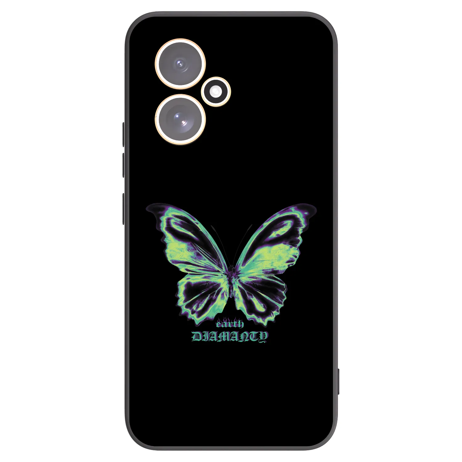 Picasee Μαύρη θήκη σιλικόνης για Honor 400 5G - Diamanty Blue