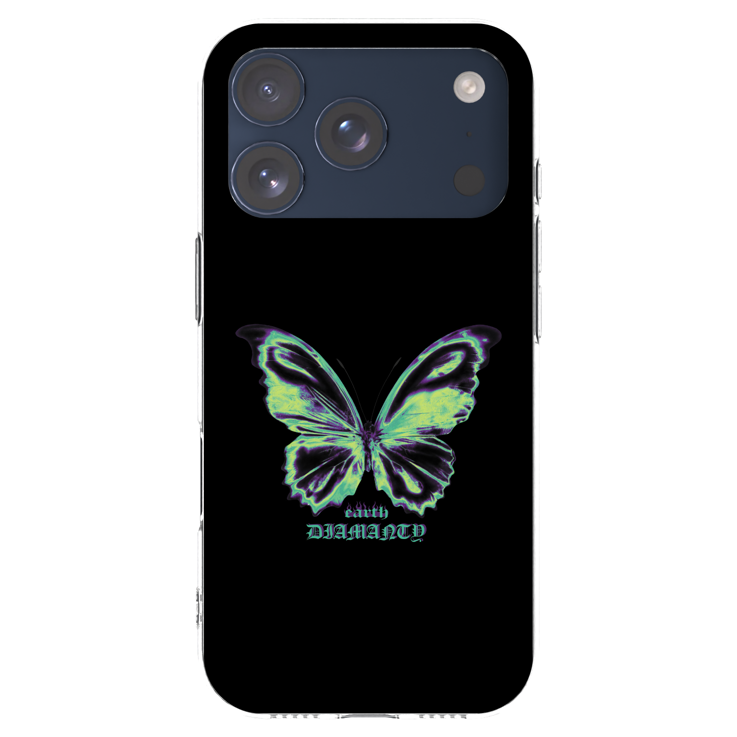 Picasee διαφανής θήκη σιλικόνης Apple iPhone 17 Pro - Diamanty Blue