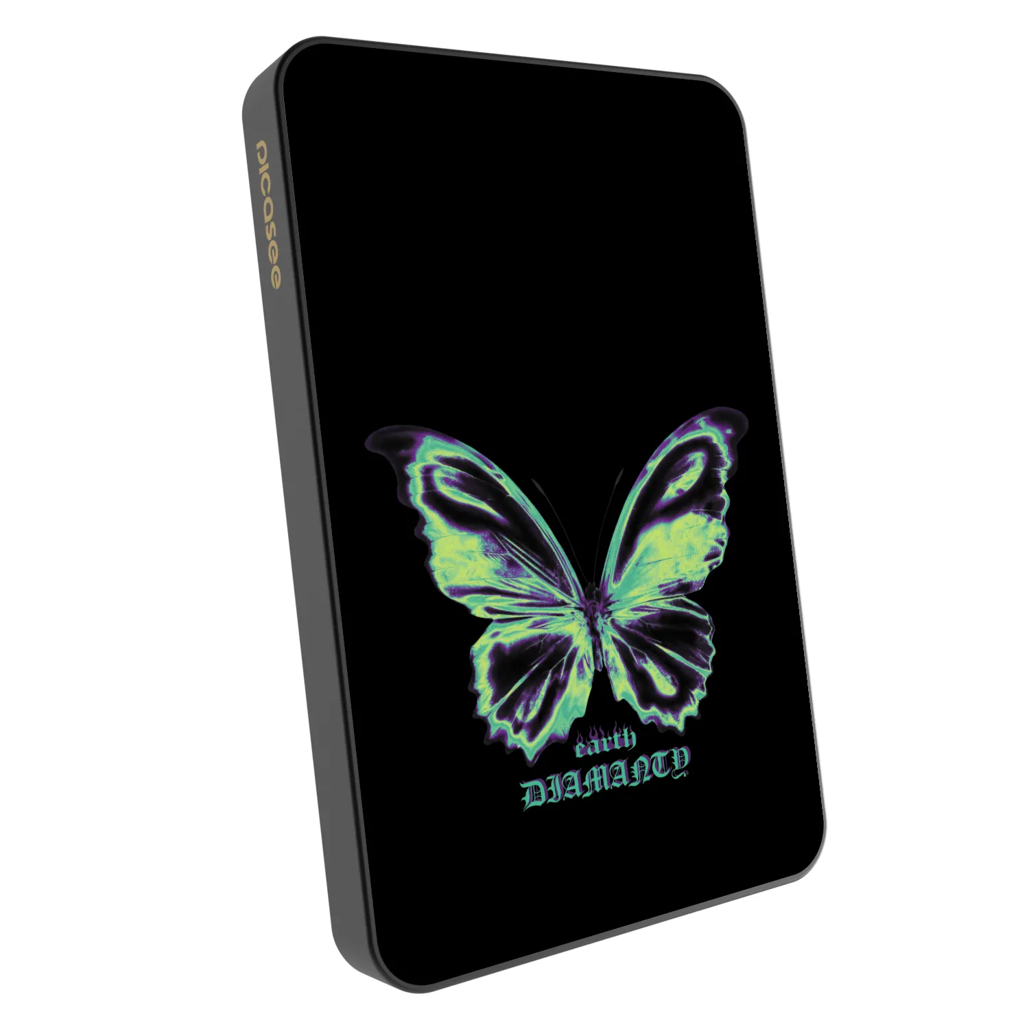 Picasee Powerbank με MagSafe 5 000 mAh Γκρί - Diamanty Blue