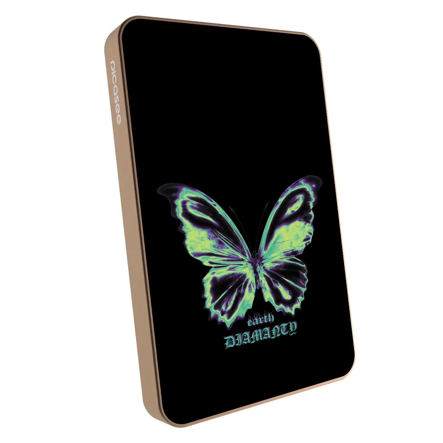 Picasee Powerbank με MagSafe 5 000 mAh Χρυσαφένιος - Diamanty Blue