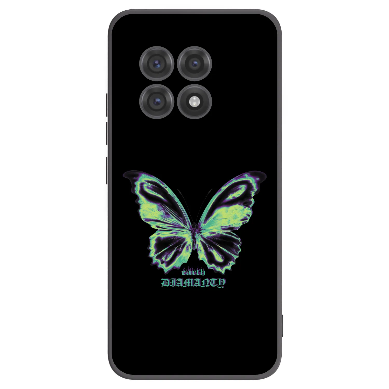 Picasee Μαύρη θήκη σιλικόνης για OnePlus 13R 5G - Diamanty Blue