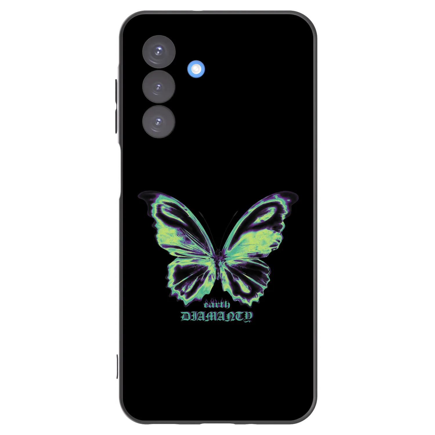 Picasee Μαύρη θήκη σιλικόνης για Samsung Galaxy A17 5G - Diamanty Blue