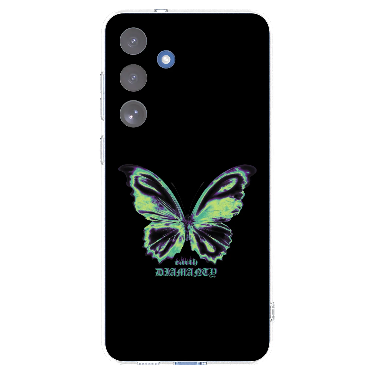 Picasee διαφανής θήκη σιλικόνης Samsung Galaxy S25 FE 5G - Diamanty Blue