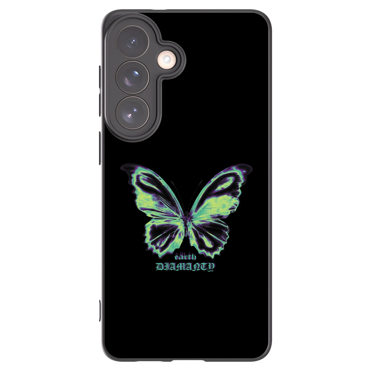 Picasee Μαύρη θήκη σιλικόνης για Samsung Galaxy S26+ - Diamanty Blue