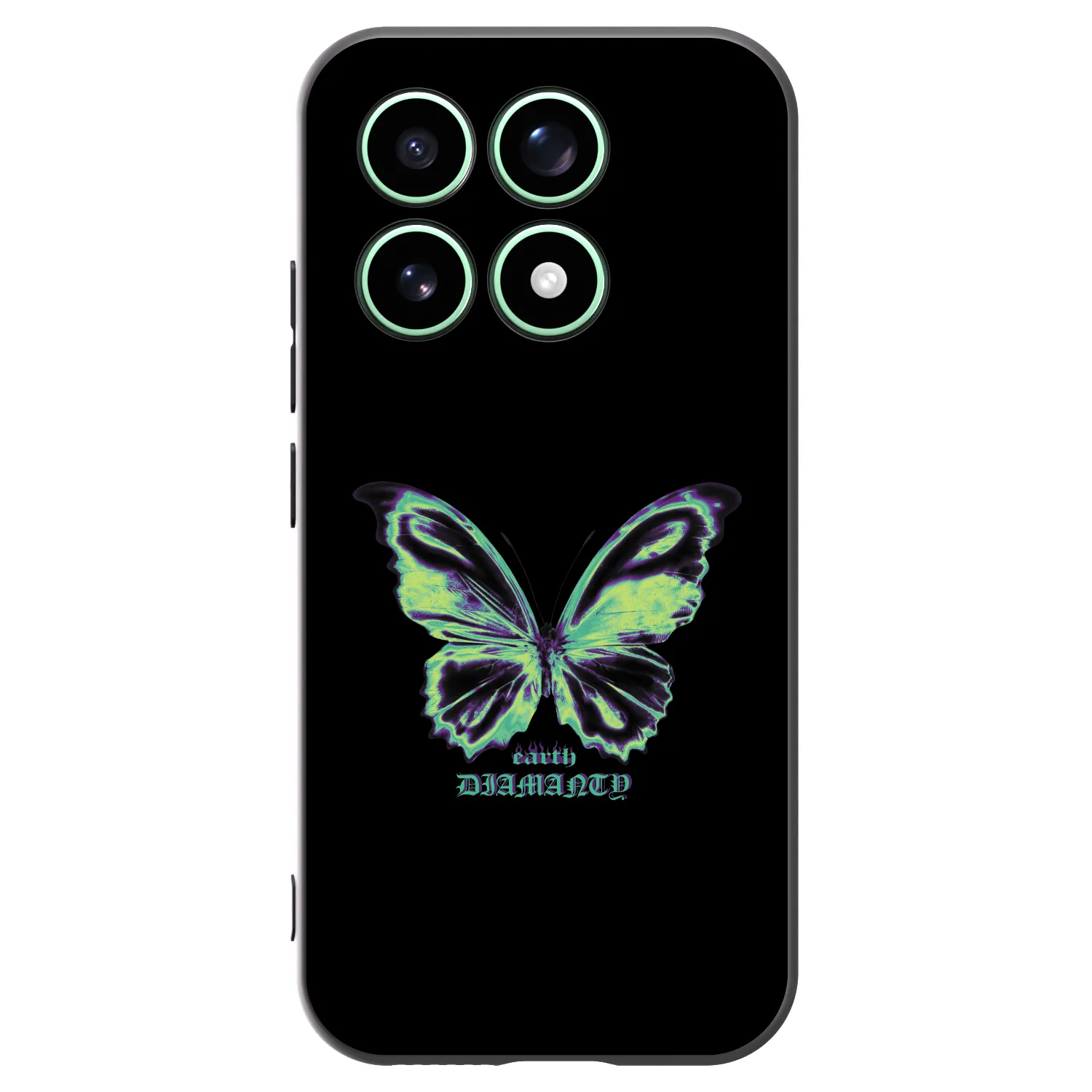 Picasee Μαύρη θήκη σιλικόνης για Xiaomi 17 - Diamanty Blue