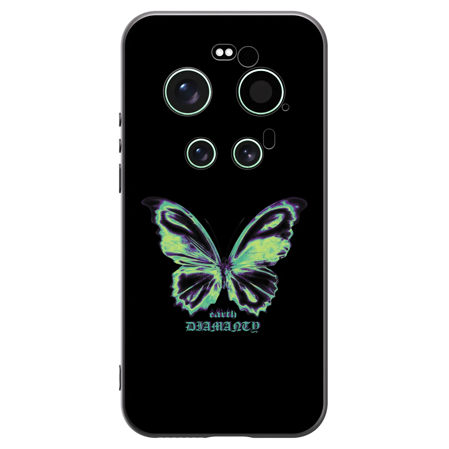 Picasee Μαύρη θήκη σιλικόνης για Xiaomi 17 Ultra - Diamanty Blue