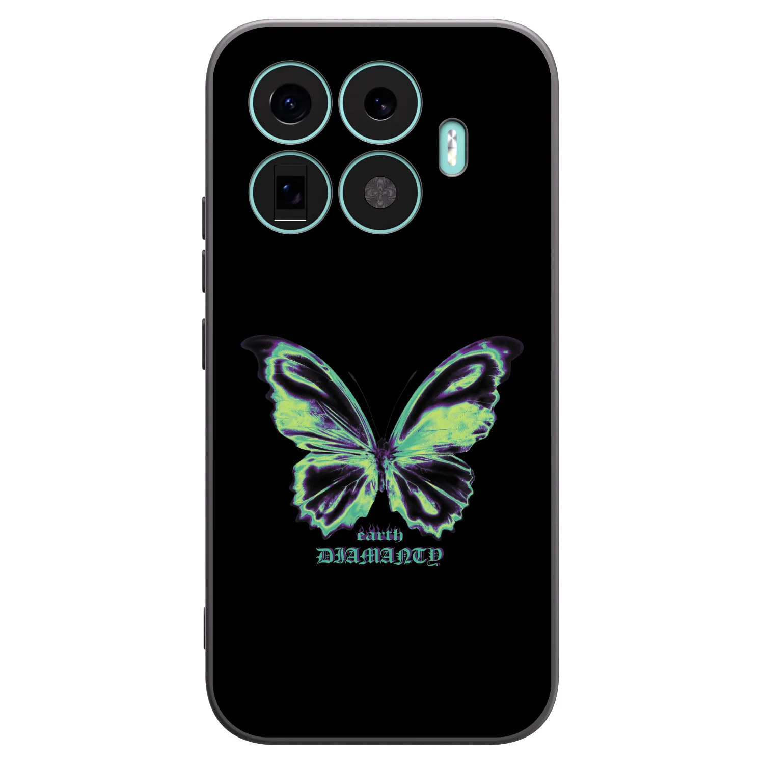 Picasee Μαύρη θήκη σιλικόνης για Xiaomi 17T - Diamanty Blue