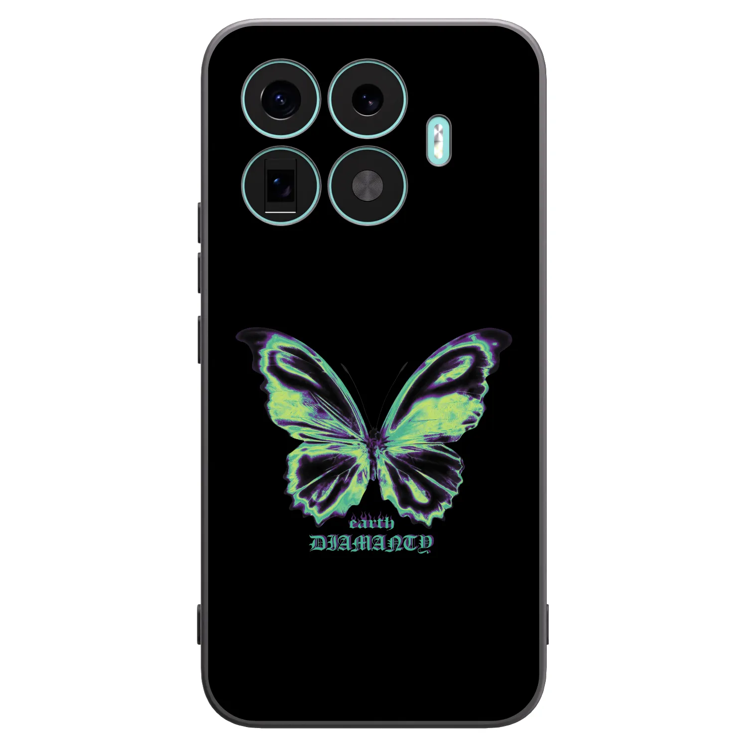 Picasee Μαύρη θήκη σιλικόνης για Xiaomi 17T Pro - Diamanty Blue