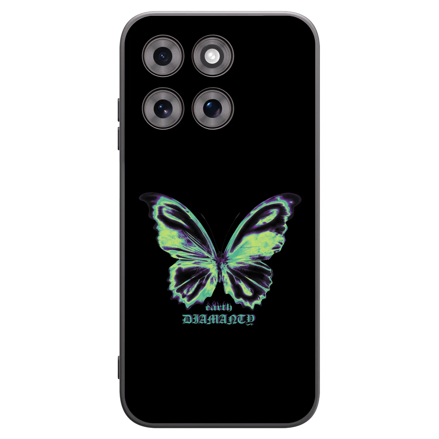 Picasee Μαύρη θήκη σιλικόνης για Motorola Moto G77 - Diamanty Blue