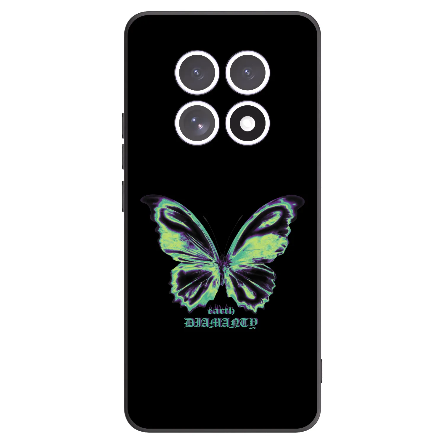 Picasee Μαύρη θήκη σιλικόνης για Xiaomi Redmi Note 15 5G - Diamanty Blue