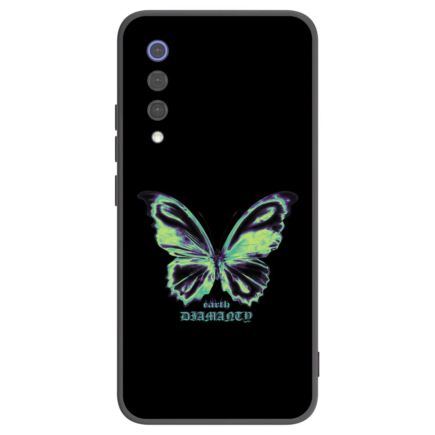 Picasee Μαύρη θήκη σιλικόνης για Xiaomi Mi 9 SE - Diamanty Blue