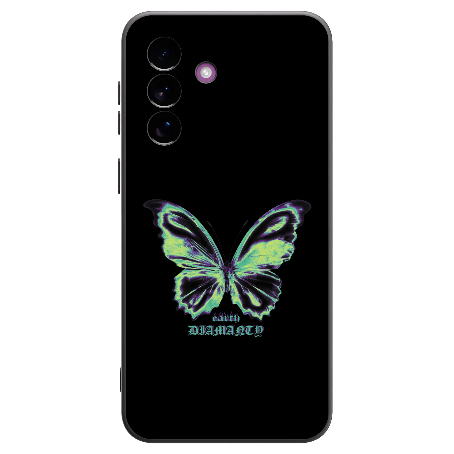 Picasee Μαύρη θήκη σιλικόνης για Samsung Galaxy A37 - Diamanty Blue