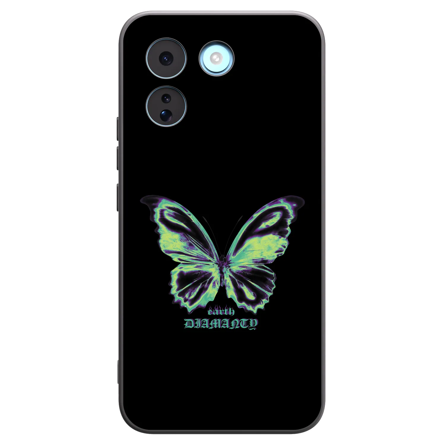 Picasee Μαύρη θήκη σιλικόνης για Xiaomi Redmi Note 17 Pro MAX 5G - Diamanty Blue