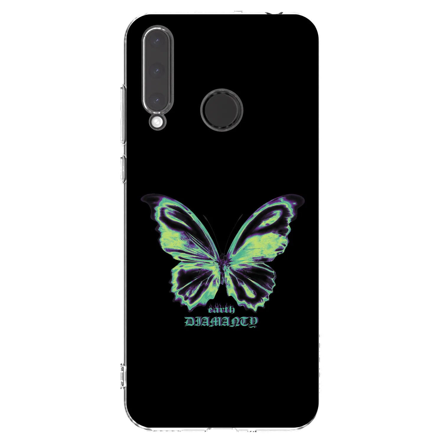 Picasee διαφανής θήκη σιλικόνης Honor 20 Lite - Diamanty Blue