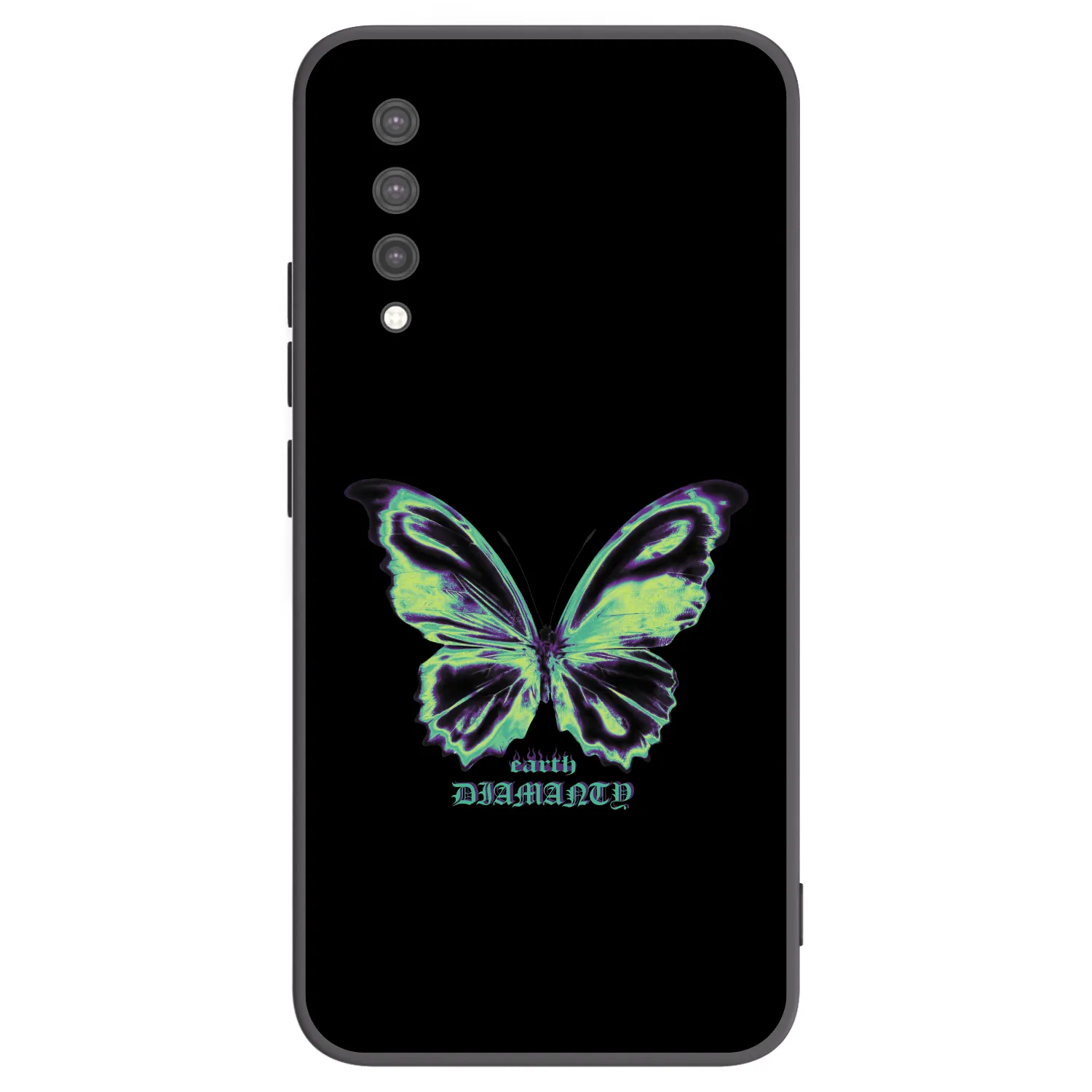 Picasee Μαύρη θήκη σιλικόνης για Xiaomi Mi 9 Lite - Diamanty Blue