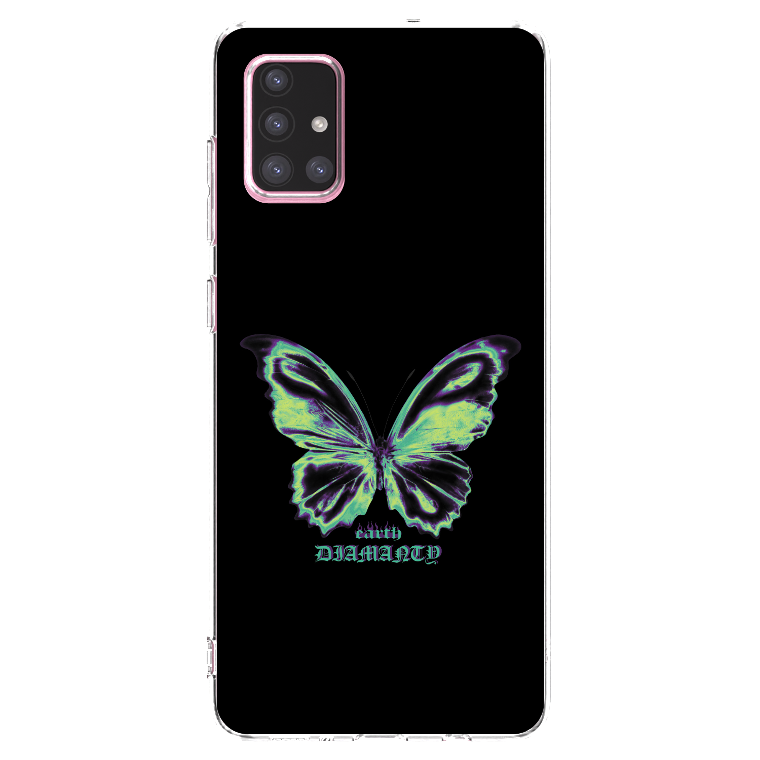 Picasee διαφανής θήκη σιλικόνης Samsung Galaxy A71 A715F - Diamanty Blue
