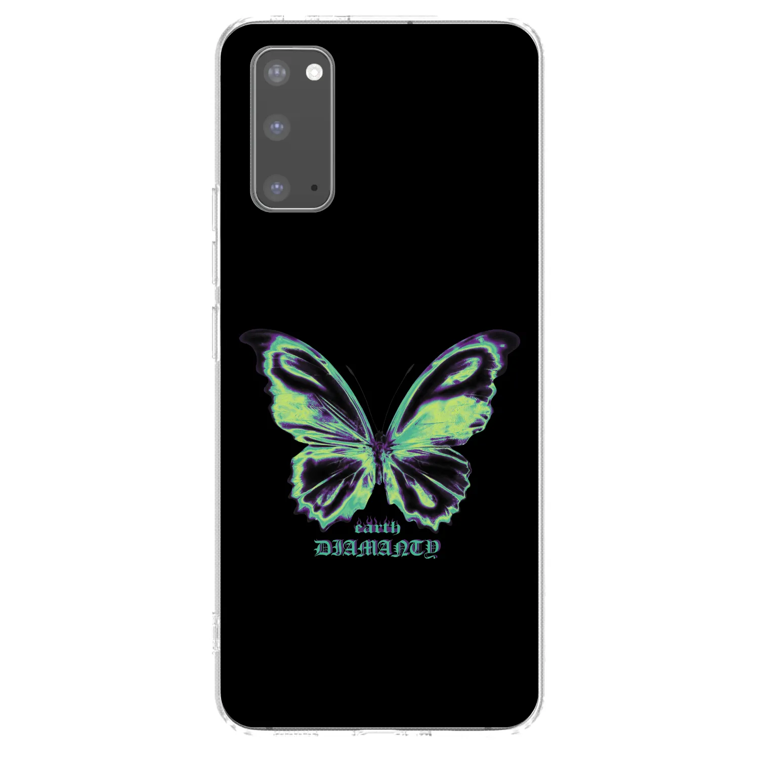 Picasee διαφανής θήκη σιλικόνης Samsung Galaxy S20 G980F - Diamanty Blue