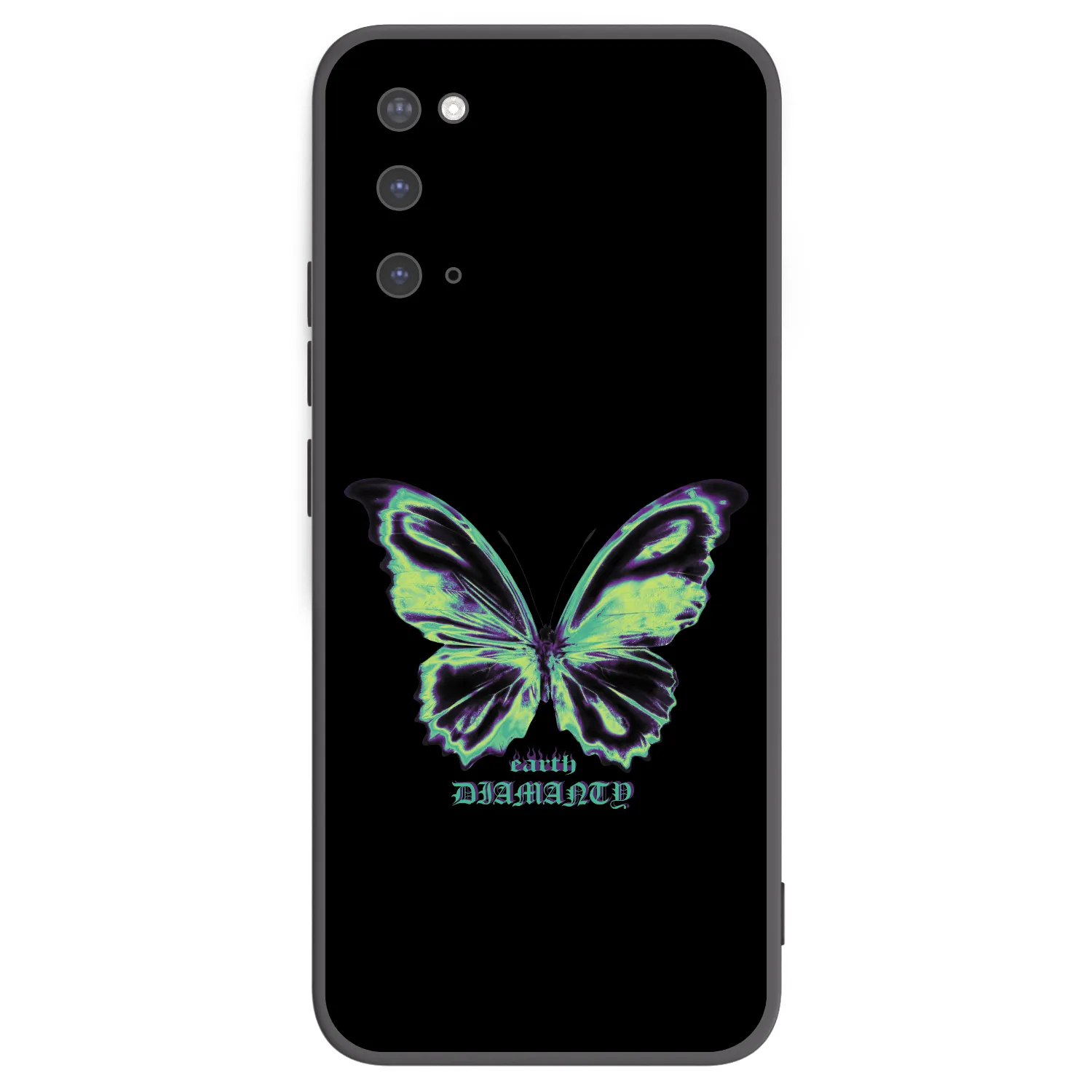 Picasee Μαύρη θήκη σιλικόνης για Samsung Galaxy S20 G980F - Diamanty Blue