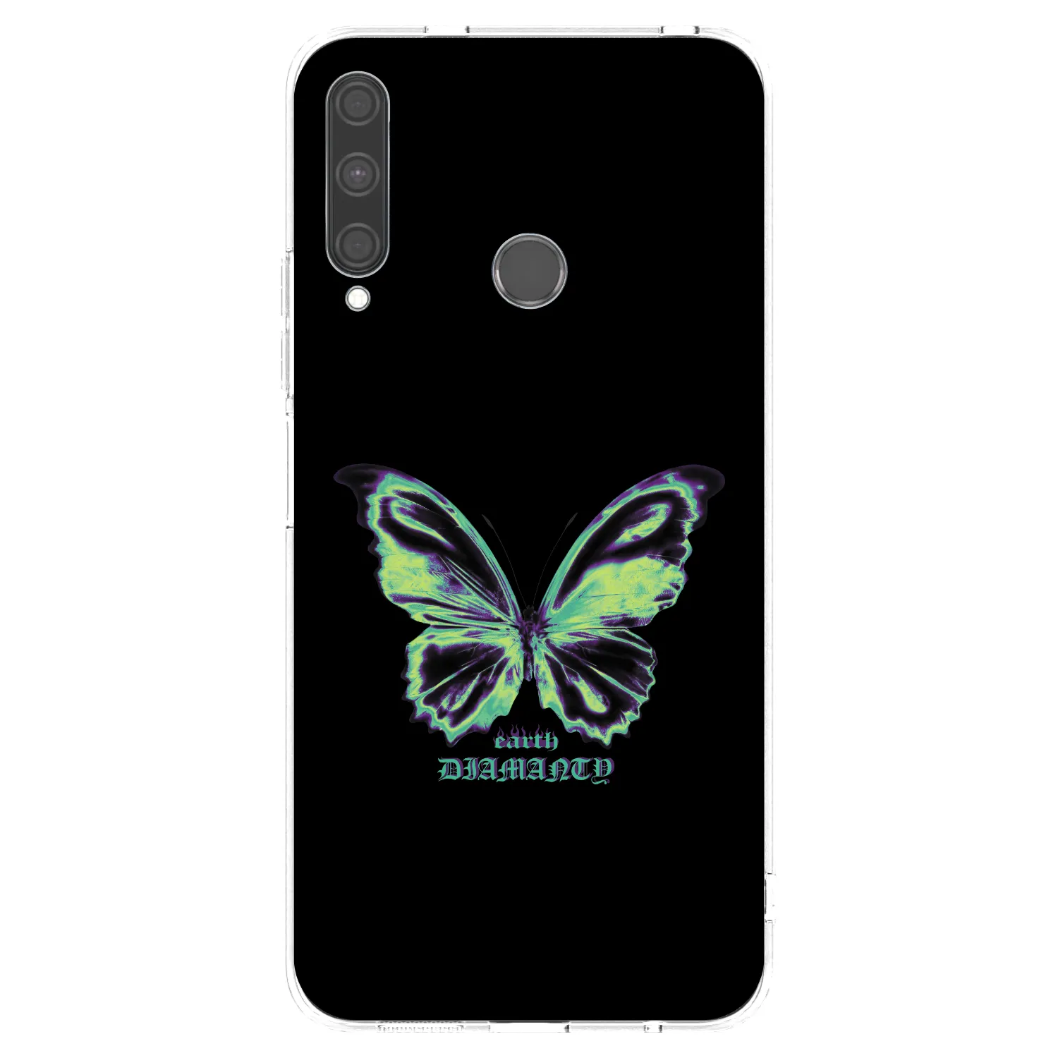 Picasee διαφανής θήκη σιλικόνης Huawei P40 Lite E - Diamanty Blue