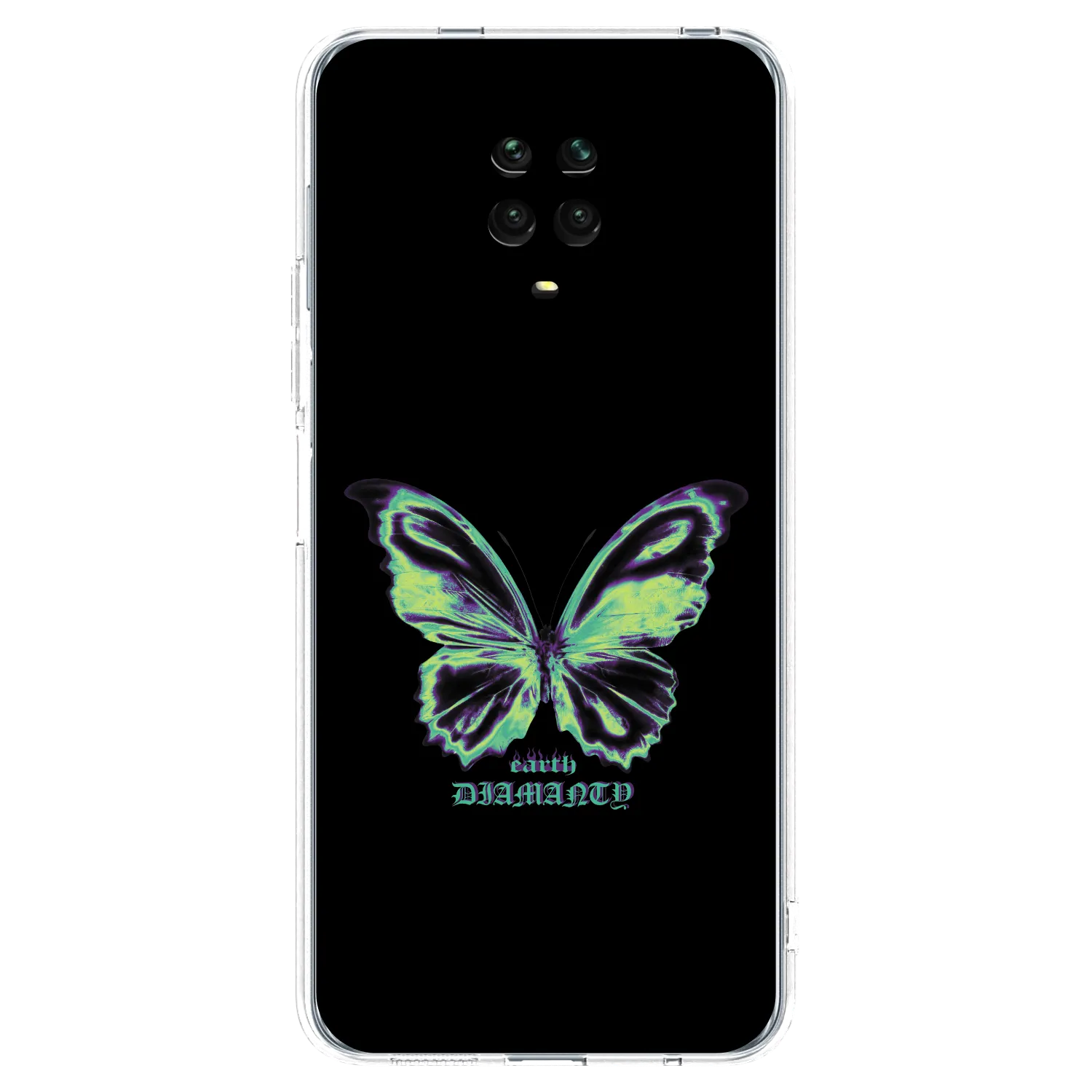 Picasee διαφανής θήκη σιλικόνης Xiaomi Redmi Note 9 Pro - Diamanty Blue