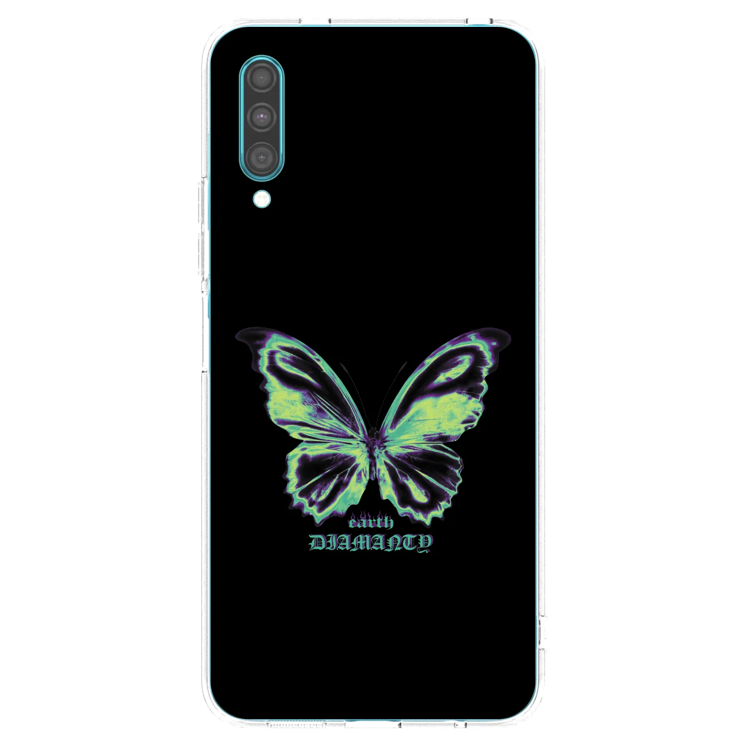 Picasee διαφανής θήκη σιλικόνης Samsung Galaxy A30s A307F - Diamanty Blue