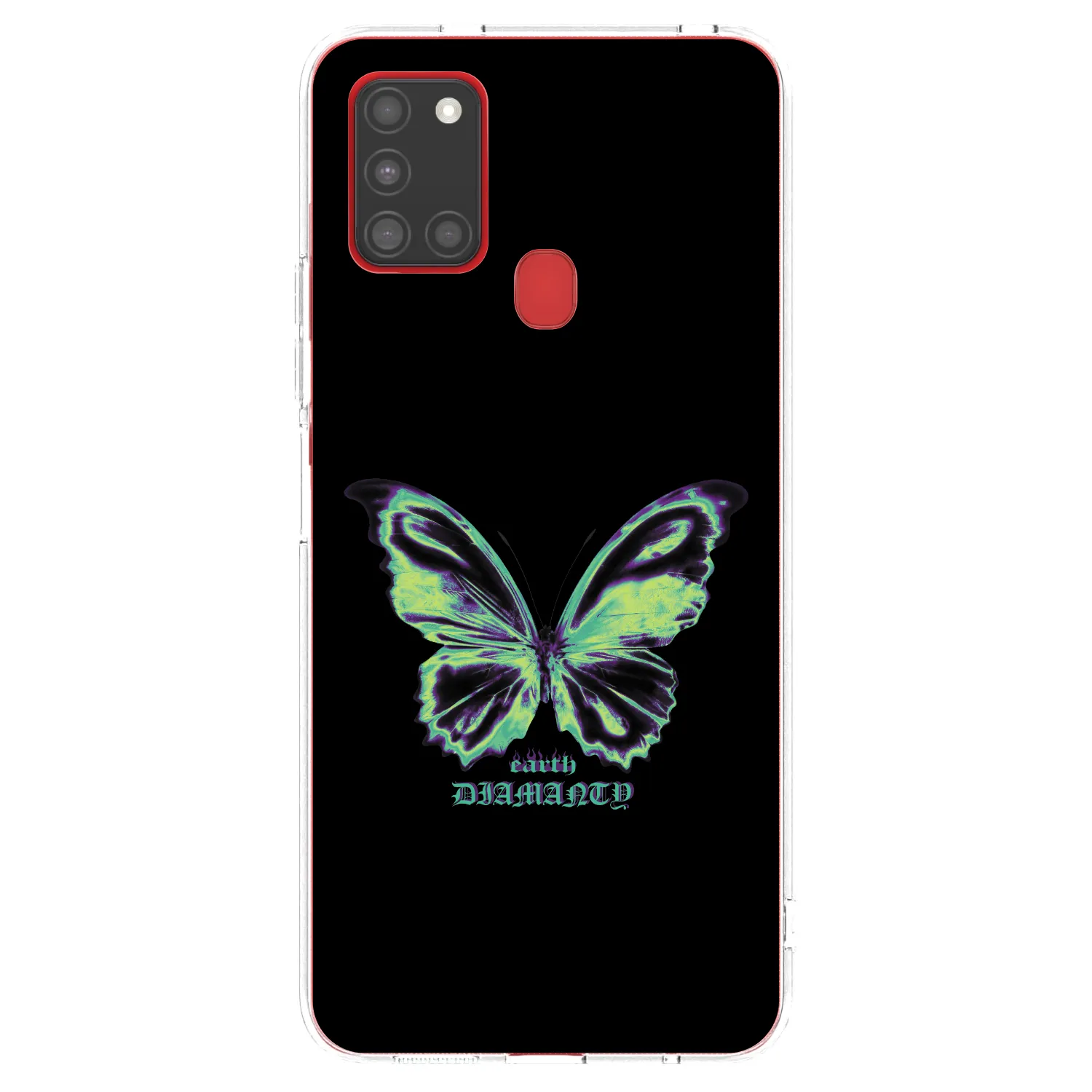 Picasee διαφανής θήκη σιλικόνης Samsung Galaxy A21s - Diamanty Blue