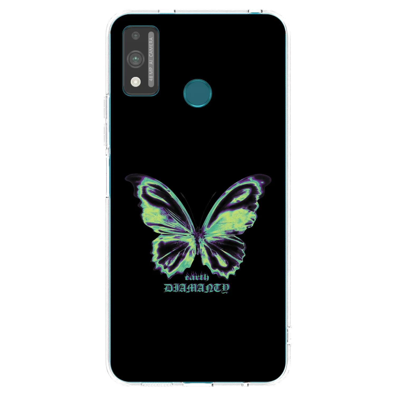 Picasee διαφανής θήκη σιλικόνης Honor 9X Lite - Diamanty Blue