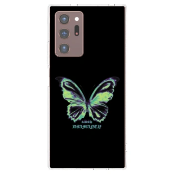 Picasee διαφανής θήκη σιλικόνης Samsung Galaxy Note 20 Ultra - Diamanty Blue
