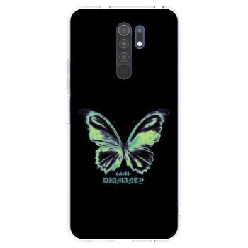 Picasee διαφανής θήκη σιλικόνης Xiaomi Redmi 9 - Diamanty Blue