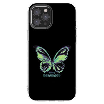Picasee διαφανής θήκη σιλικόνης Apple iPhone 12 Pro Max - Diamanty Blue