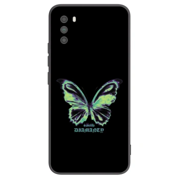 Picasee Μαύρη θήκη σιλικόνης για Xiaomi Poco M3 - Diamanty Blue