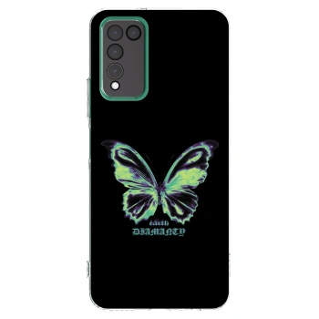 Picasee διαφανής θήκη σιλικόνης Honor 10X Lite - Diamanty Blue