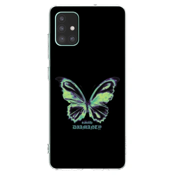Picasee διαφανής θήκη σιλικόνης Samsung Galaxy M51 M515F - Diamanty Blue