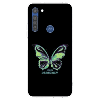 Θήκη για Motorola Moto G8 - Diamanty Blue