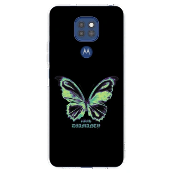Picasee διαφανής θήκη σιλικόνης Motorola Moto G9 Play - Diamanty Blue
