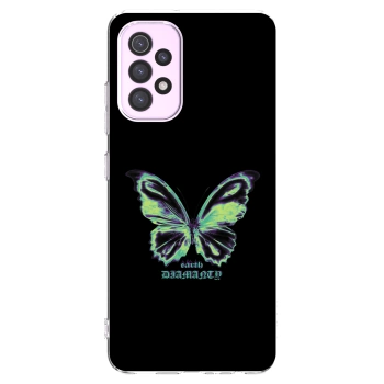 Picasee διαφανής θήκη σιλικόνης Samsung Galaxy A32 5G A326B - Diamanty Blue