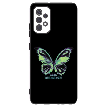 Picasee Μαύρη θήκη σιλικόνης για Samsung Galaxy A32 5G A326B - Diamanty Blue