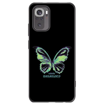 Picasee Μαύρη θήκη σιλικόνης για Xiaomi Redmi Note 10S - Diamanty Blue