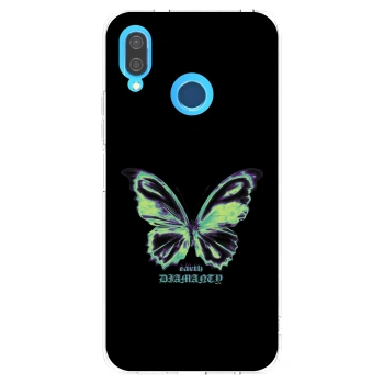 Picasee διαφανής θήκη σιλικόνης Huawei P20 Lite - Diamanty Blue
