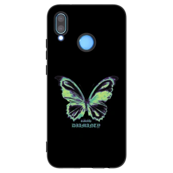 Picasee Μαύρη θήκη σιλικόνης για Huawei P20 Lite - Diamanty Blue